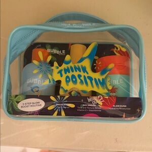 Bubble Skincare Set with Blue Bag